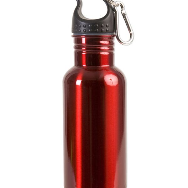 17oz Stainless Steel Adventure Water Bottle With Carabiner Thumbnail