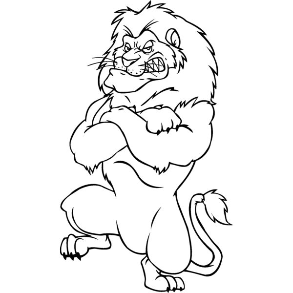 lion standing on ball Thumbnail