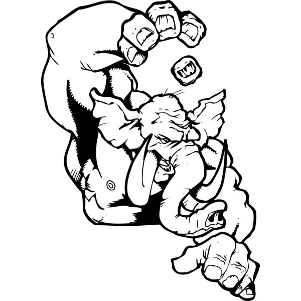 elephant holding ball Thumbnail